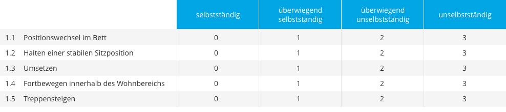 Grade der Pflegebedürftigkeit | RUSSKA