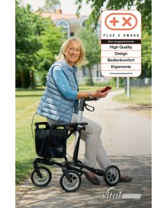 RUSSKA Rollator vital carbon plus