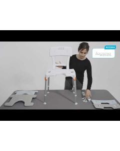 RUSSKA laguna Duschstuhl mit Hygieneausschnitt