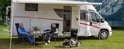 Mit dem Wohnmobil auf dem Campingplatz