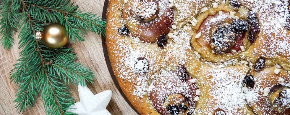 Weihnachtlicher Bratapfelkuchen