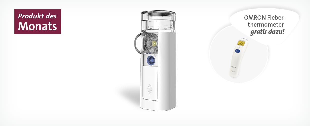 Produkt des Monats Januar OMRON Inhalationsgerät mini Air 360+