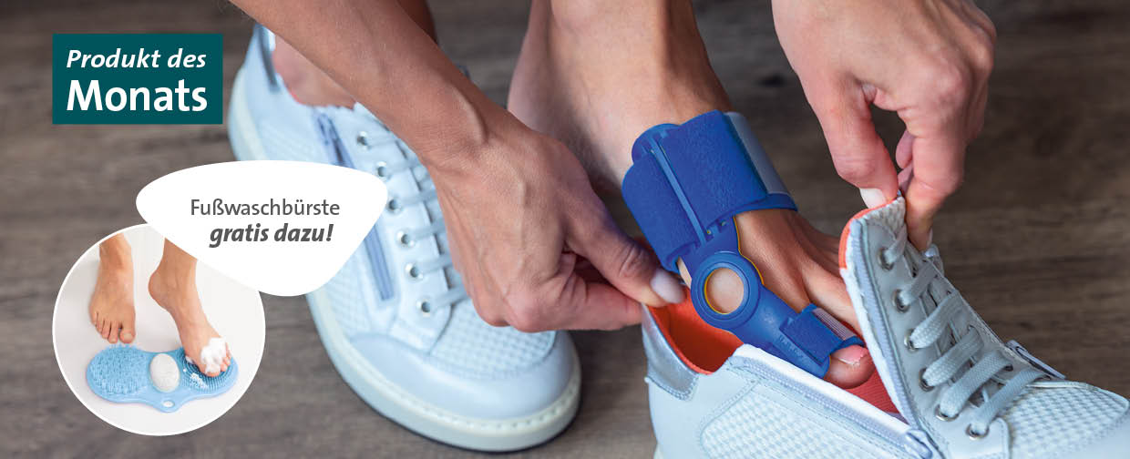 Produkt des Monats März Hallufix Hallux-valgus-Schiene Slim Comfort 2.0 