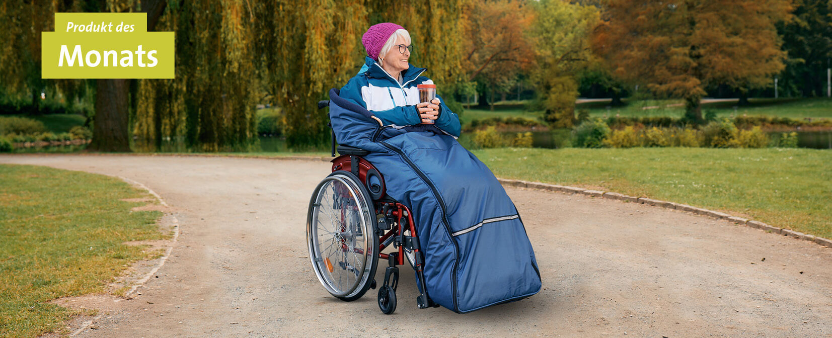 Produkt des Monats November Schlupfsack für Rollstühle