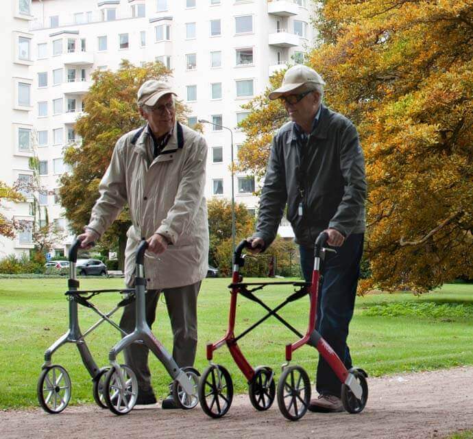 Mit dem Rollator im Herbst und Winter mobil