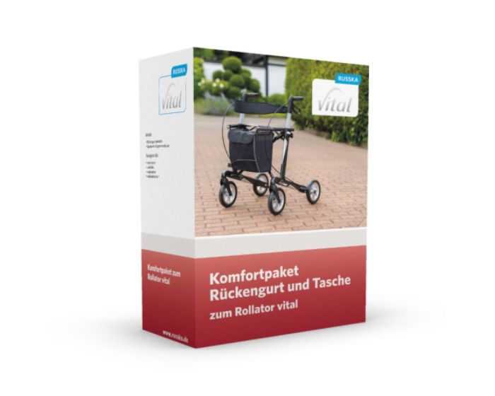 Unser Geschenk! Komfortpaket Rückengurt und Tasche, zum Rollator vital