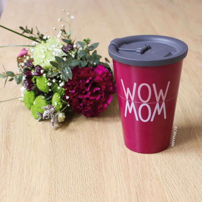 Sanivita Muttertags-Aktion | ORNAMIN WOW MOM Becher Brombeer