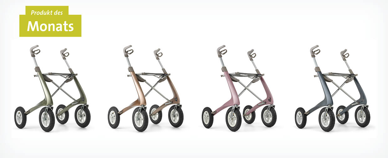 Produkt des Monats Mai Rollator Carbon Overland 