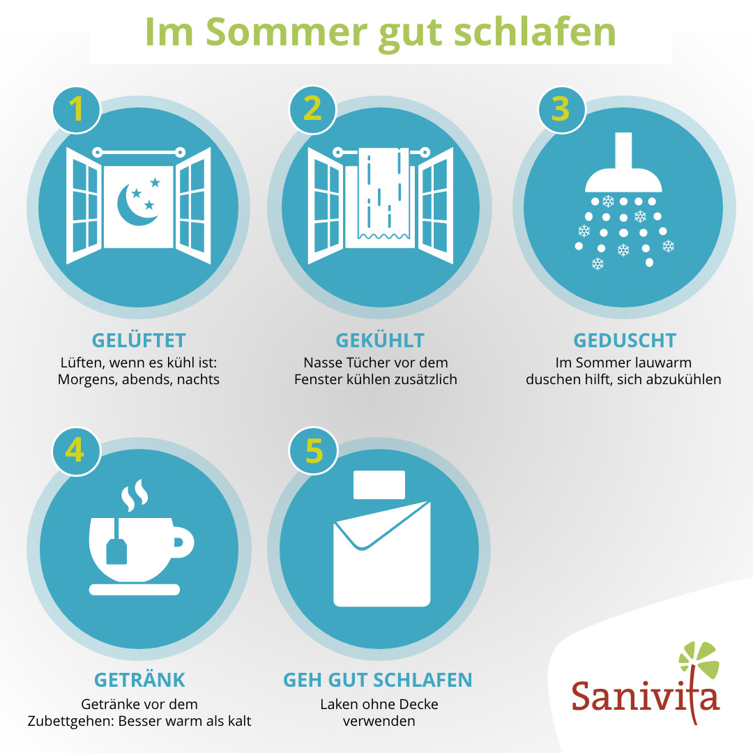 5 Tipps für guten Schlaf im Sommer